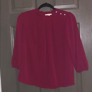 Burgundy 3/4sleeve top